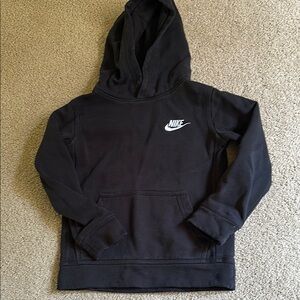 Nike Black Sweatshirt Hoodie with Iconic Swoosh